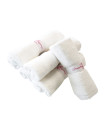 Bamboo White Washcloth 25x25 cm 6 Ultra-Soft washcloth for Sensitive and Delicate Skin